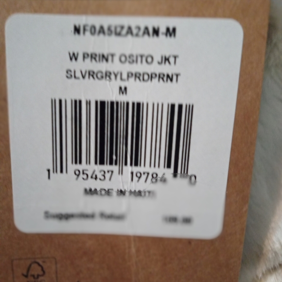 Women's leopard print North Face fleece zip up - Picture 2 of 4